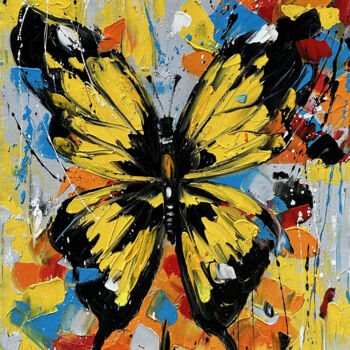 Peinture intitulée "Sunlit Butterfly Ca…" par Marietta Martirosyan, Œuvre d'art originale, Huile Monté sur Châssis en bois