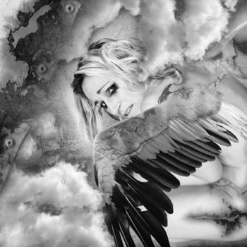 Photographie intitulée "La chute de l' Ange" par Marie Vdb, Œuvre d'art originale