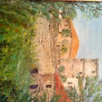 Painting titled "le chateau de l'Art…" by Annamag, Original Artwork