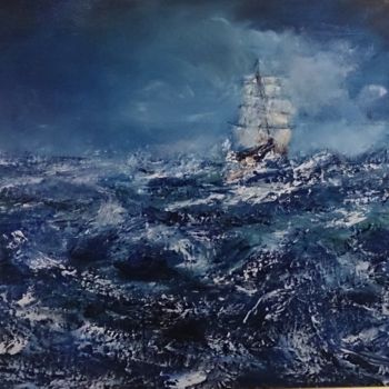 Painting titled "the-tempest.jpg" by Annamag, Original Artwork, Oil