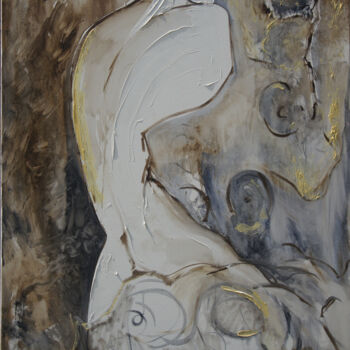 Картина под названием "Silhouette" - Mariia Gorbunova, Подлинное произведение искусства, Масло
