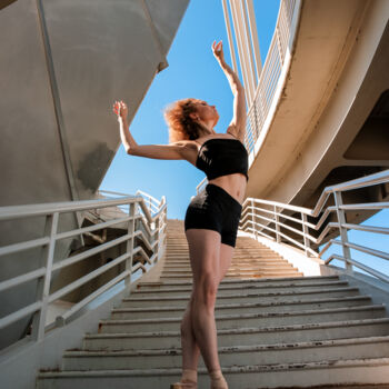 Fotografia zatytułowany „Stairs” autorstwa Mariia Kulchytska, Oryginalna praca, Fotografia cyfrowa