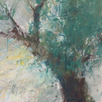 Pintura titulada "Olive tree" por Mariia Kurbatova, Obra de arte original, Pastel
