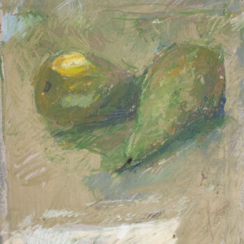 Pintura titulada "2 pears" por Mariia Kurbatova, Obra de arte original, Pastel