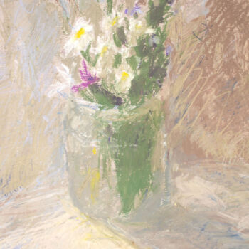 Картина под названием "Flowers in the light" - Mariia Kurbatova, Подлинное произведение искусства, Пастель