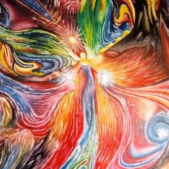Pintura titulada "Angel in color" por Marija Mitrovic, Obra de arte original, Oleo