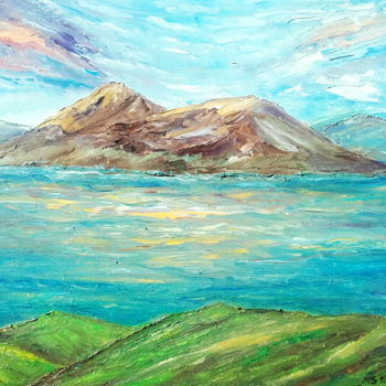 Painting titled "Nature marine motiv…" by Marija Sviličić, Original Artwork, Oil