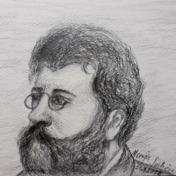 Drawing titled "portret-georges-biz…" by Marija Sviličić, Original Artwork, Pencil