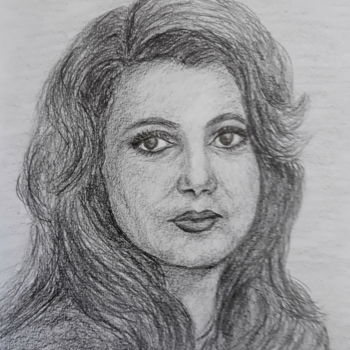 Disegno intitolato "Portrait drawing Ca…" da Marija Sviličić, Opera d'arte originale, Matita