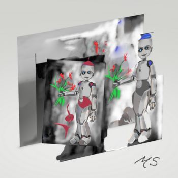 Grafika cyfrowa / sztuka generowana cyfrowo zatytułowany „Digital Arts Figura…” autorstwa Marija Sviličić, Oryginalna praca,…