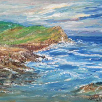 Painting titled "Nature marine motiv…" by Marija Sviličić, Original Artwork, Oil