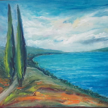 Malerei mit dem Titel "Nature marine motiv…" von Marija Sviličić, Original-Kunstwerk, Öl