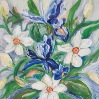 绘画 标题为“Springs flowers - O…” 由Marija Sviličić, 原创艺术品, 油