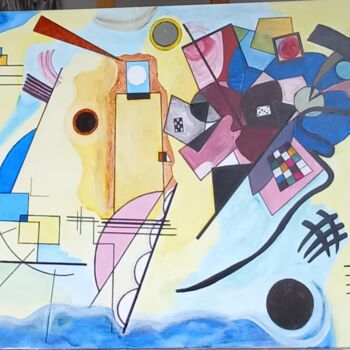 Painting titled "Nach Kandinsky" by Marija Weiß, Original Artwork, Acrylic