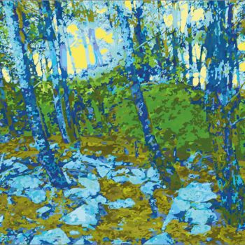 Digitale Kunst mit dem Titel "pine forest" von Anatomkrk, Original-Kunstwerk