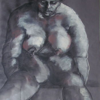 Disegno intitolato "La poupée de chiffo…" da Marijo Ponce Fest, Opera d'arte originale, Pastello