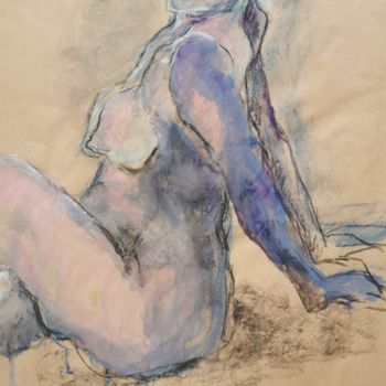 Drawing titled "Lilou" by Marijo Ponce Fest, Original Artwork, Pastel