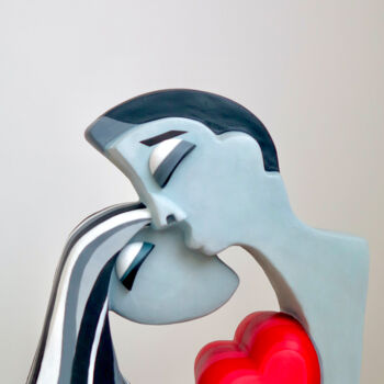 Escultura titulada "Intertwined" por Marilene Salles, Obra de arte original, Resina