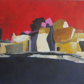 Malerei mit dem Titel "Bilbao" von Marie-Laure Bernard-Maisondieu, Original-Kunstwerk, Acryl