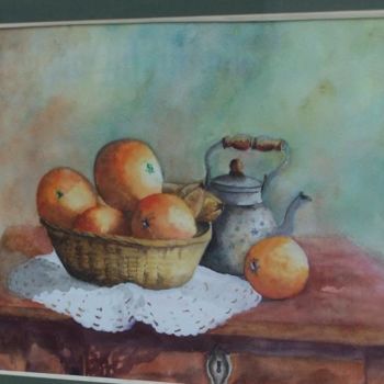 Painting titled "les oranges" by Marilyn Bourgois, Original Artwork