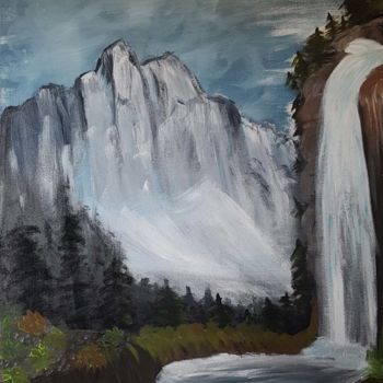 Painting titled "Tableau paysages" by Marilyn, Original Artwork, Acrylic