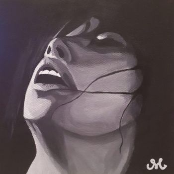 Painting titled "Orgasme" by Marina Bassano, Original Artwork, Acrylic