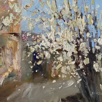 Pittura intitolato "Aroma of a spring e…" da Marina Berezina, Opera d'arte originale, Olio