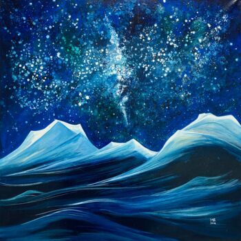 "Mountains" başlıklı Tablo Marina Ermachenkova (ME) tarafından, Orijinal sanat, Zamklı boya