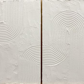 "White relief" başlıklı Tablo Marina Lebedeva tarafından, Orijinal sanat, Alçı