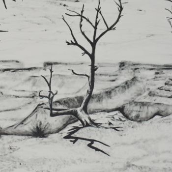 Malerei mit dem Titel "L'arbre du Canyon N…" von Marina Gaignierre, Original-Kunstwerk