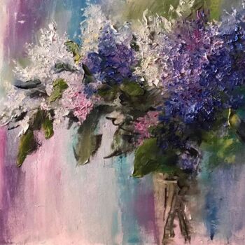 Pittura intitolato "Lilac scent)" da Marina Gavrilova, Opera d'arte originale, Olio