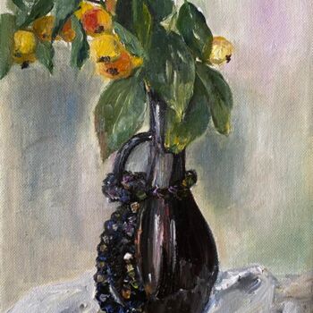 Painting titled "Berry Bouquet, Autu…" by Marina Gavrilova, Original Artwork, Oil