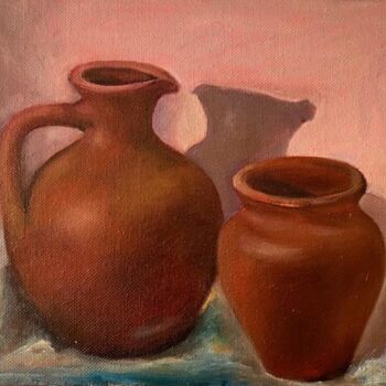 Pintura titulada "Jugs small Original…" por Marina Gavrilova, Obra de arte original, Oleo