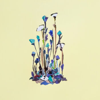 "Flowers in the field" başlıklı Kolaj Marina Geipel tarafından, Orijinal sanat, Kolaj