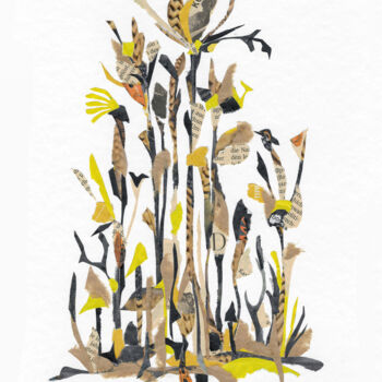 Kolaże zatytułowany „Wild flowers” autorstwa Marina Geipel, Oryginalna praca, Kolaże