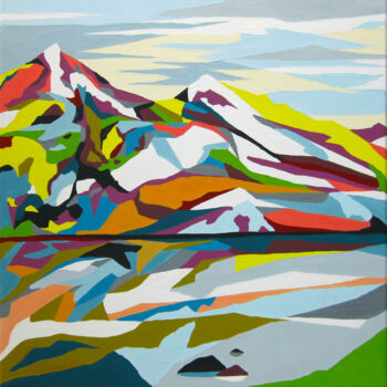 제목이 "Coloured mountains…"인 미술작품 Marina Geipel로, 원작, 아크릴