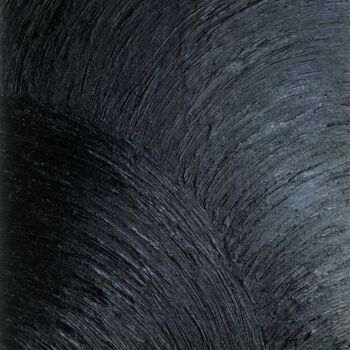 Картина под названием "Black Texture" - Marina Gorbachova, Подлинное произведение искусства, Масло