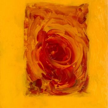 Картина под названием "Desert Rose" - Marina Gorbachova, Подлинное произведение искусства, Масло