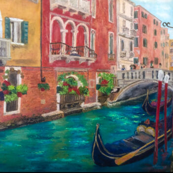 Painting titled "Venice Dreams" by Marina Gorbachova, Original Artwork, Oil