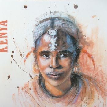 Painting titled "Kenya" by Marina Guilloret, Original Artwork