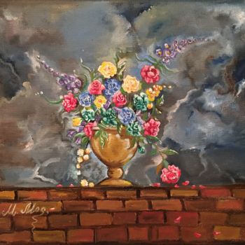 Painting titled ""Holland still life"" by Marina Mos, Original Artwork, Oil