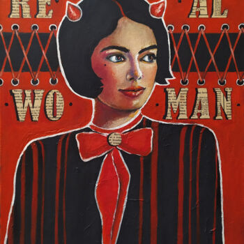 Pintura titulada "Woman inside me / Ж…" por Marina Petrova, Obra de arte original, Oleo