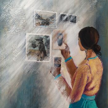 Schilderij getiteld "Memories / Воспомин…" door Marina Petrova, Origineel Kunstwerk, Olie