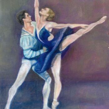 Pittura intitolato "High balance" da Marina Petsali, Opera d'arte originale, Pastello
