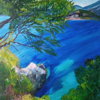 Картина под названием "Greece Island Corfu…" - Marina Pingitzer, Подлинное произведение искусства, Масло