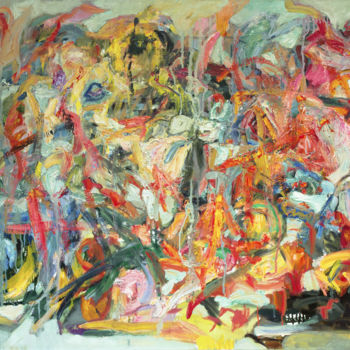 Pintura titulada "Композиция № 214" por Marina Podgaevskaya, Obra de arte original, Oleo Montado en Bastidor de camilla de m…
