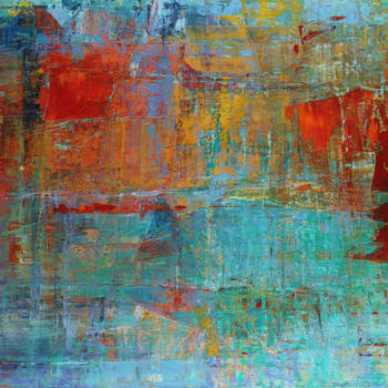 Картина под названием "Композиция № 226" - Marina Podgaevskaya, Подлинное произведение искусства, Масло Установлен на Деревя…