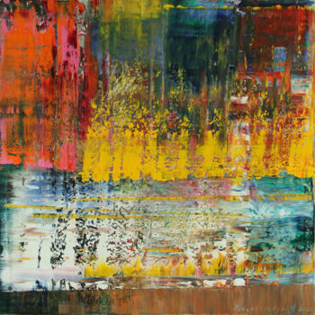 Pintura titulada "Осенний пейзаж" por Marina Podgaevskaya, Obra de arte original, Oleo Montado en Bastidor de camilla de mad…