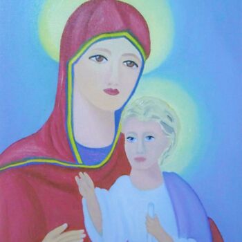 Painting titled "st-mary.png" by Marina Pylypenko, Original Artwork, Oil