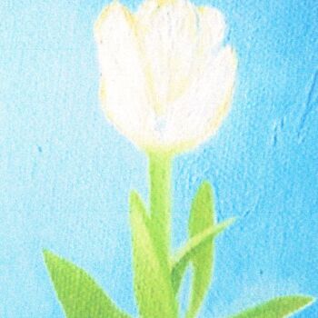 Painting titled "tulip.png" by Marina Pylypenko, Original Artwork, Oil